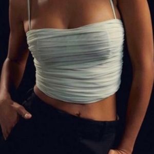 Ten by Babaton Luxor Mesh Bustier top